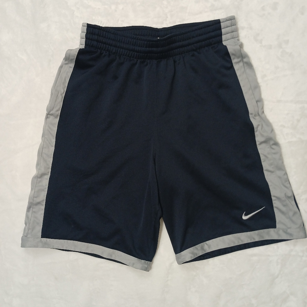Nike Navy and Gray Athletic Shorts